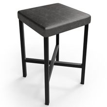 Banqueta Baixa Bar Cozinha Sala De Jantar Preto Stella L02 Couríssimo Preto - Lyam Decor