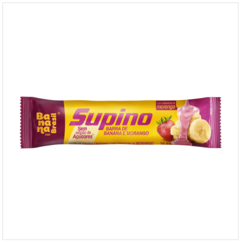 Barra de Cereal Supino Banana e Morango