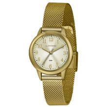 Relógio Lince Feminino Ref:Lrg4653l C2kx Casual Dourado
