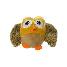 Mordedor Coruja Bege de Pelúcia para Pets