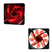 Cooler Fan 120mm Vermelho 4 LEDs F10 OEX GAME
