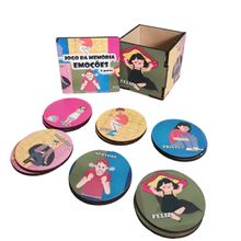 Mini Jogo da Memória Minhas Emoções para Autistas com caixa