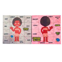 Jogo do Corpo Humano Aprendendo e Brincando para Autistas - Meninas I