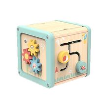 Cubo De Atividades Bebê 1ano Madeira Montessori Tooky Toy