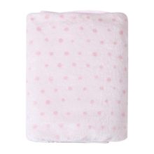 Cobertor Bebê Microfibra Poá Rosa 1,10CmX90Cm Papi