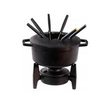 Fondue Ferro Preto 1,6 Litros Com 6 Espeto Santana Premium
