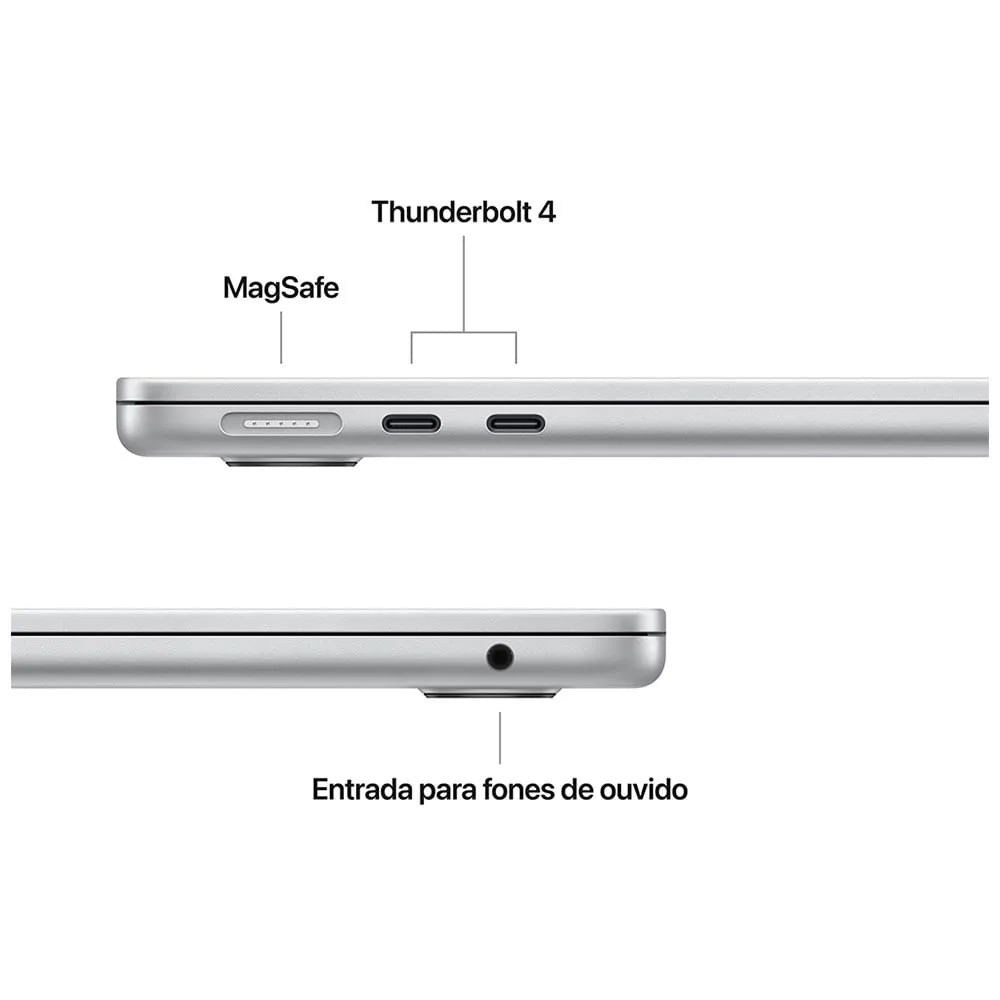 MacBook Air 13" Apple M4 (16GB RAM 512GB SSD) Prateado