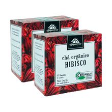 Kit 2X: Chá de Hibiscus Orgânico Kampo de Ervas 10 sachês