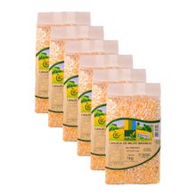 Kit 6X: Canjica de Milho Branco Orgânico Coopernatural 1kg