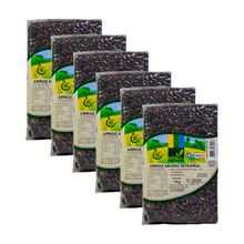 Kit 6X: Arroz Negro Integral Orgânico Coopernatural 1kg