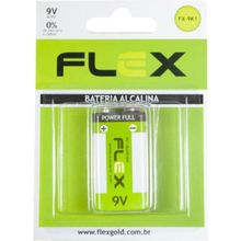 Bateria Alcalina 9V (Com1 Bateria) Flex