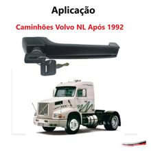 Maçaneta Externa C/ Chave Porta Esquerda Cam Volvo Após 92