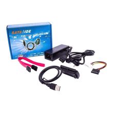 FONTE 3 EM 1 QUE CONVERETE IDE PARA SATA CABO USB 2.0 HD
