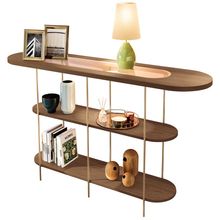 Aparador Para Sala de Estar Orgânico Industrial Friesen B01 Castanho - Lyam Decor