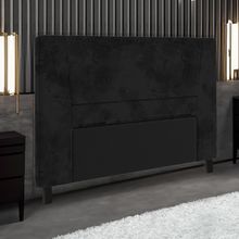 Cabeceira para Cama Box Queen Size Portobel Amanda com Revestimento em Suede