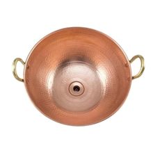 Cuba De Apoio Cobre Puro Com Alças De Bronze E Válvula 20L.