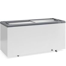 Freezer Plano Vidro Reto Deslizante Ghd500 Gelopar Expositor 500 Litros Cinza 220v