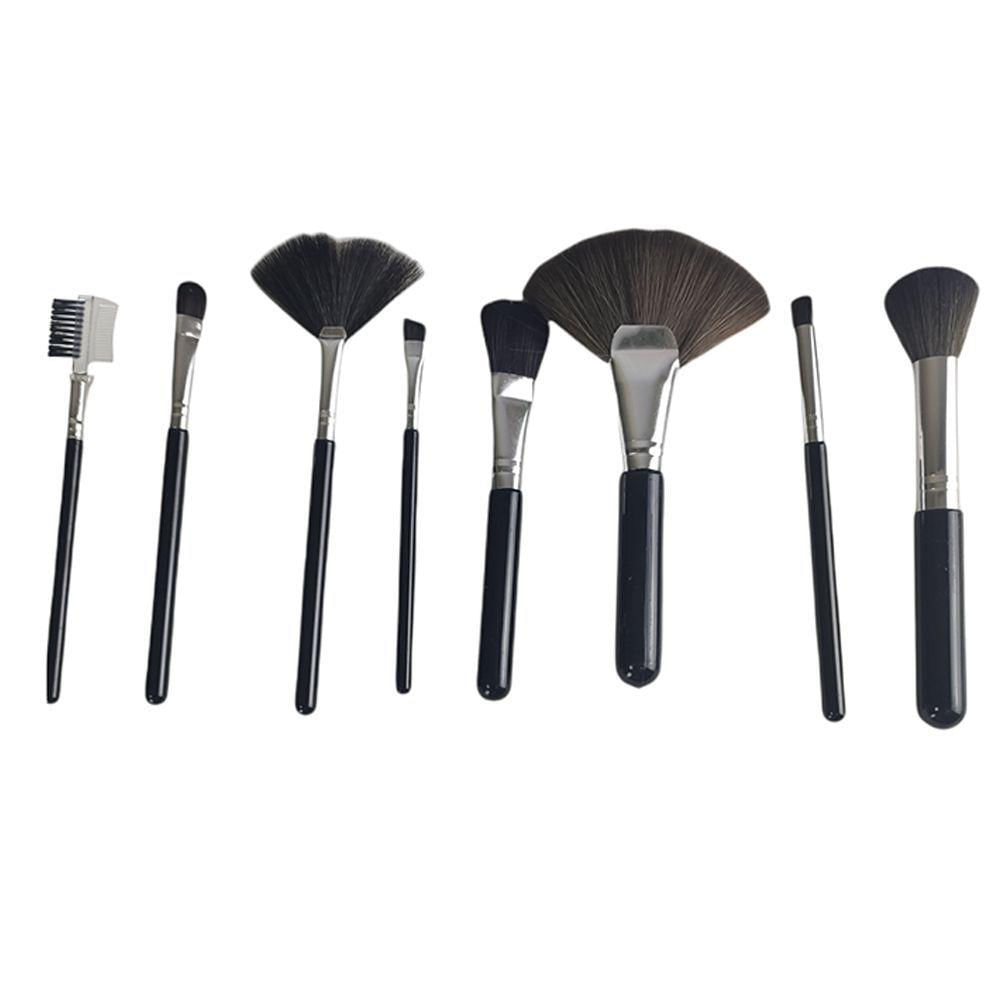 Pincel Kit 8 Peças Maquiagem Make Up Sombra Corretivo