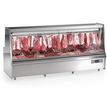 Balcão Frigorifico Turino Com Depósito Gats300d Gelopar Expositor De Carnes Inox 220v