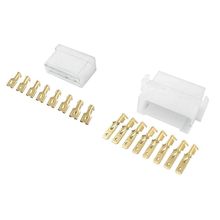 Conector Permak 8 Vias Com Terminais Kit 4 Pecas...
