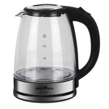 Chaleira Elétrica Britânia Glass 1,8L Light Control 220V