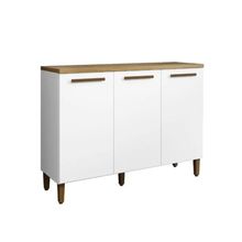 Balcão De Cozinha Vega 3 Portas Arte Móveis Cinamomo Branco