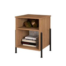 Mesa De Cabeceira Viena New Com 2 Prateleiras Para Quarto