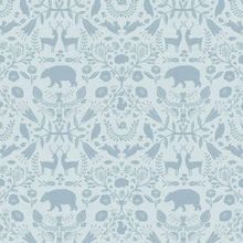 Papel De Parede Minime Infantil Azul 17143