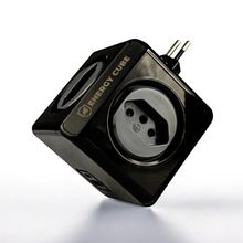 Carregador Adaptador Bivolt Energy Cube - Preto - Entrada USB-A + Tipo C + 4 Tomadas - Gshield