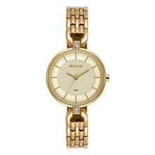Relógio Seculus Feminino Ref: 44286lpsvdb1 Bracelete Dourado