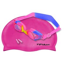 Kit Natação Poker Orimos Óculos + Touca + Protetor de Ouvido Infantil