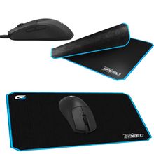 Kit Mouse Gamer K1NG 1K 12400DPI USB e Mouse Pad 320x240mm