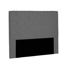 Cabeceira Tania Para Cama Box King 195 cm Suede Cinza - D'Rossi