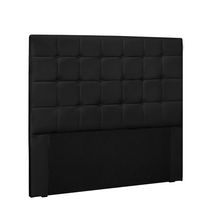 Cabeceira Verona Para Cama Box King 195 cm Corino Preto - D'Rossi
