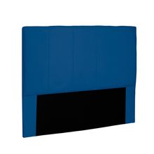 Cabeceira Arizona Para Cama Box Solteiro 90 cm Suede Azul Marinho - D'Rossi