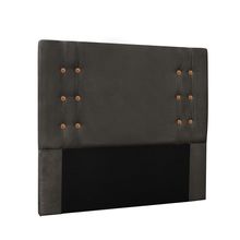 Cabeceira Gênova Para Cama Box Solteiro 90 cm Suede Cinza - D'Rossi