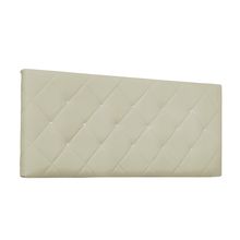 Cabeceira Painel Tânia Para Cama Box Solteiro 90 cm Corino Bege - D'Rossi