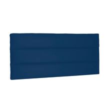 Cabeceira Painel La Italiana Para Cama Box Solteiro 90 cm Suede Azul Marinho - D'Rossi