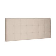 Cabeceira Painel Verona Para Cama Box King 195 cm Suede Bege - D'Rossi