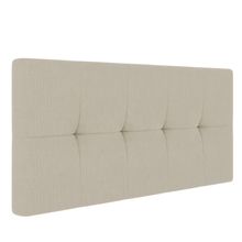 Cabeceira Painel Nina Para Cama Box Casal 140 cm Linho Grosso Bege A19 - D'Rossi