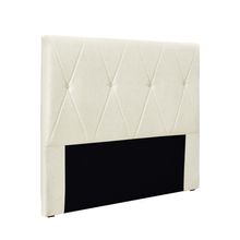 Cabeceira Cama Box Casal 140 cm Aquilla Linho Natural S04 - D'Rossi