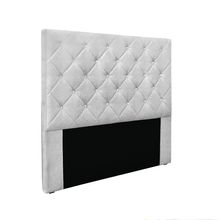 Cabeceira Cama Box Solteiro 90 cm Tania Linho Grigio S04 - D'Rossi