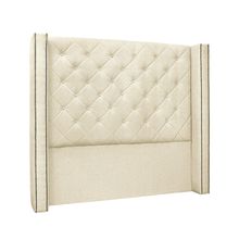 Cabeceira Cama Box Casal 140 cm Vicenza Linho Pérola S04 - D'Rossi