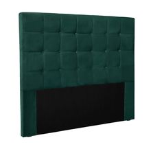 Cabeceira Cama Box Casal 140 cm Verona Veludo Verde S04 - D'Rossi