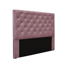 Cabeceira Cama Box Solteiro 90 cm Tania Veludo Uva S04 - D'Rossi