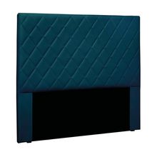 Cabeceira Cama Box Solteiro 90 cm Dubai Veludo Azul Marinho S04 - D'Rossi