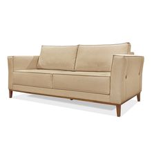 Sofá 2 Lugares Base de Madeira Grace 170 cm Linho Dourado S04 - D'Rossi