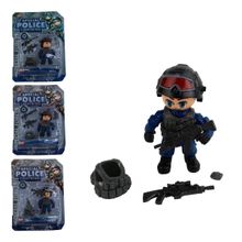 Boneco Policial com Acessórios Lightning - Tudo em Caixa