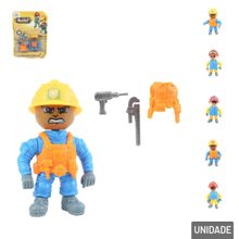 Boneco Monta e Desmonta Construção - Tudo em Caixa