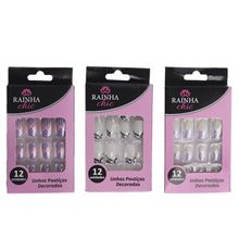 Unhas Postiças 12 Peças Estampass - Tudo em Caixa